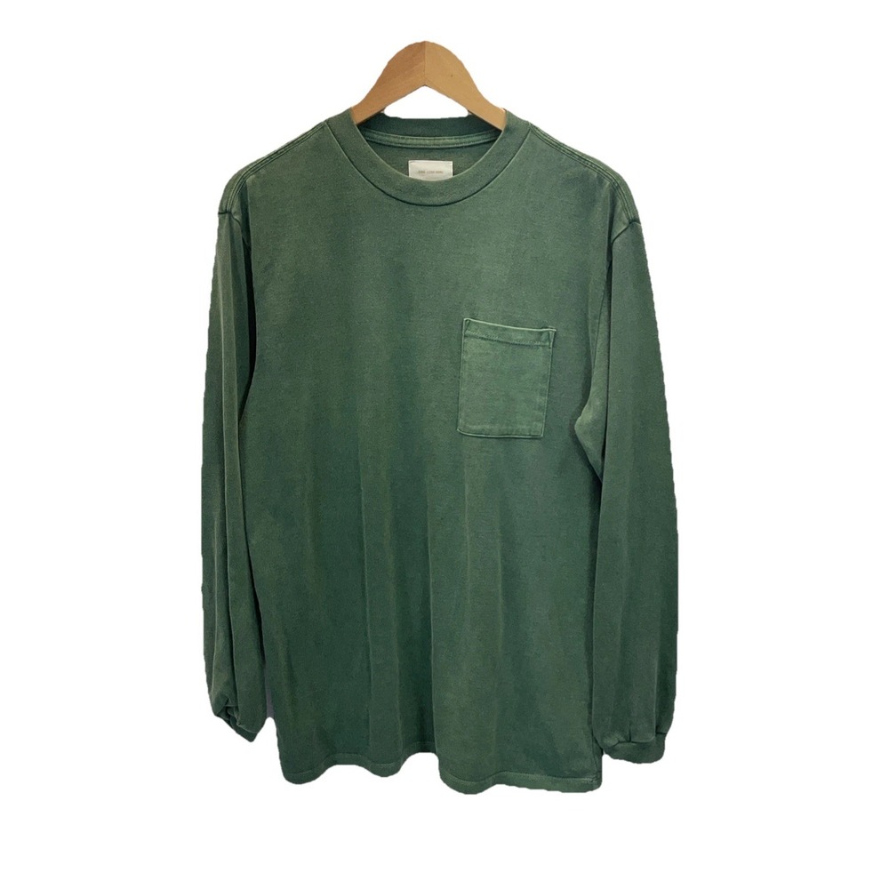 Aime Leon Dore Sweatshirt Mens M Crewneck Pocket pullover cotton casual green